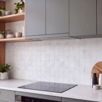 Carrara Look Matt Porcelain Square Mosaic 306x306mm