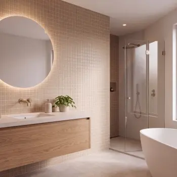 Taupe Speckled Unglazed Porcelain Square Mosaic 306x306mm
