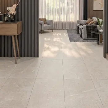 Argilla Light Grey Stone Look Matt Porcelain Tile 600x1200mm
