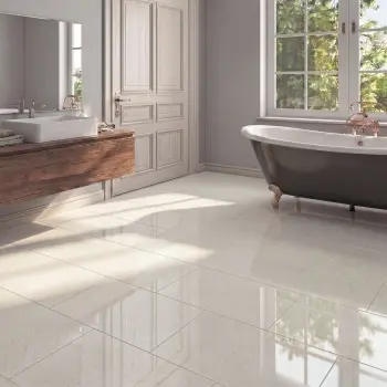Concept White Concrete Look Slip Resistant Porcelain Tile 300x600mm