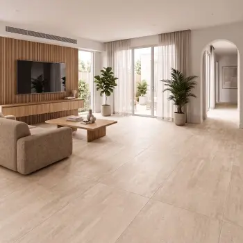 Roca Nolita White Concrete Look Matt Porcelain Tile 600x1200mm