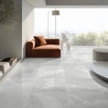 Elf Light Grey Onyx Look Polished Porcelain Tile 600x600mm