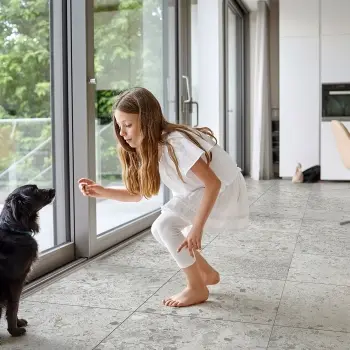 Bergamo Light Grey Terrazzo Look Slip Resistant Porcelain Tile 600x600mm
