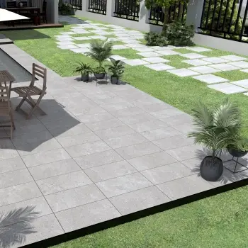 Granada Grey Limestone Look Matt Porcelain Tile 298x600mm