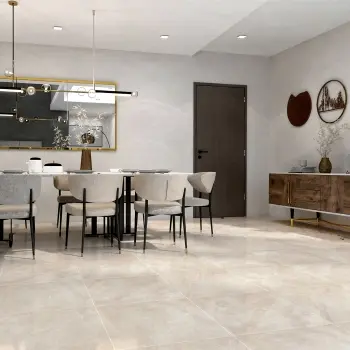 Lux Rubie Beige Marble Look Matt Porcelain Tile 600x600mm
