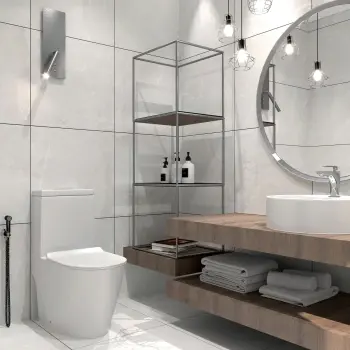 Monza Light Grey Stone Look Matt Porcelain Tile 600x600mm
