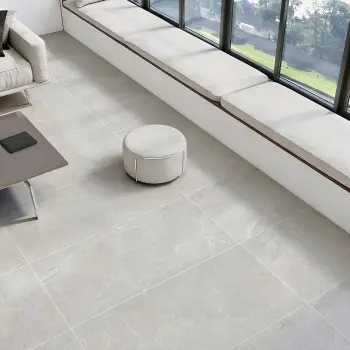 Monza Light Grey Stone Look Matt Porcelain Tile 600x1200mm