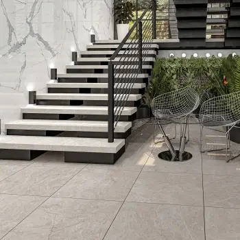 Rocka Beige Stone Look Slip Resistant Porcelain Tile 600x600mm