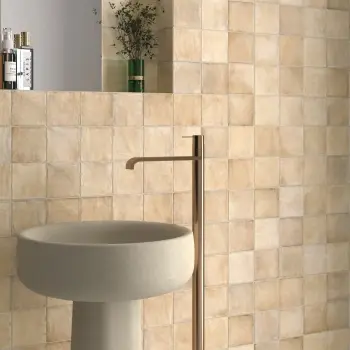 Sabbia Beige Stone Look Matt Ceramic Tile 100x100mm