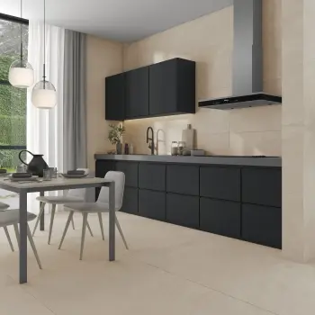 Sena Beige Cross Travertine Look Matt Porcelain Tile 600x1200mm