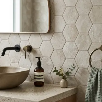 Cement Matt Porcelain Hexagon Mosaic 256x295.5mm