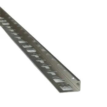 QEP Aluminium Tile Trim Bright Silver 10mm Long Trim (3000mm)