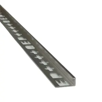 QEP Aluminium Tile Trim Bright Silver 8mm Long Trim (3000mm)