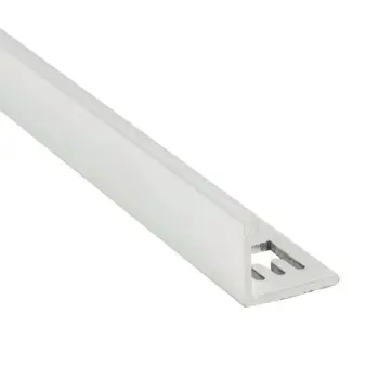 QEP Aluminium Tile Trim White Powder Coated 10mm Long Trim (3000mm)