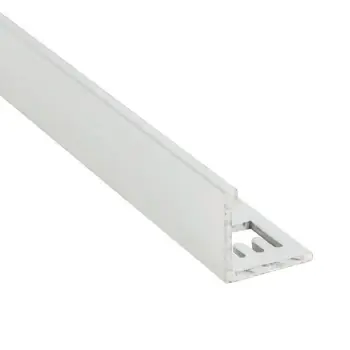QEP Aluminium Tile Trim White Powder Coated 12.5mm Long Trim (3000mm)