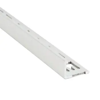 QEP Aluminium Tile Trim White Powder Coated 8mm Long Trim (3000mm)