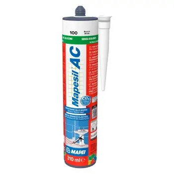 Mapesil AC White 100 Silicone Sealant 310ml