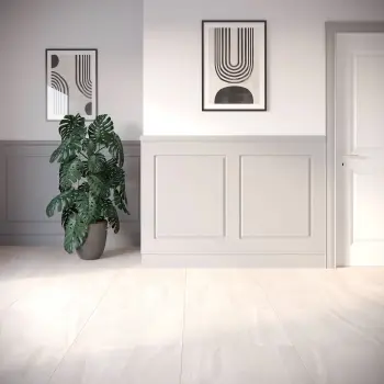 Rochetta Ice White Stone Look Matt Porcelain Tile 600x600mm