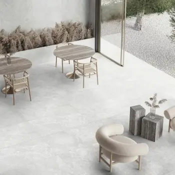 Linen Beige Cross Travertine Look Matt Porcelain Tile 600x1200mm