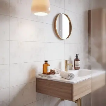 Alice White Concrete Look Matt Porcelain Tile 298x600mm