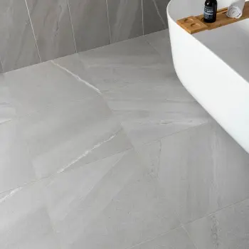 Allegro Grey Stone Look Slip Resistant Porcelain Tile 600x600mm