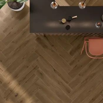 Roca Indiana Dark Oak Wood Look Matt Porcelain Tile 200x1200mm