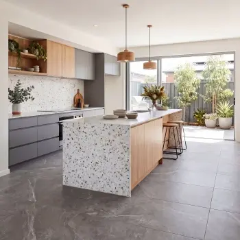 Arden Grey Stone Look Slip Resistant Porcelain Tile 600x600mm