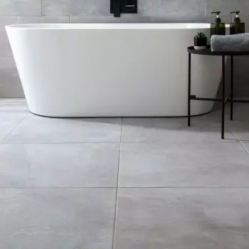 Augusta Grey Slate Look Matt Porcelain Tile 600x600mm