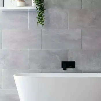 Augusta Grey Slate Look Matt Porcelain Tile 300x600mm