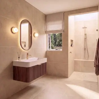 Carnaby Beige Concrete Look Slip Resistant Porcelain Tile 600x600mm