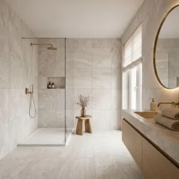 Brugge Light Grey Stone Look Matt Porcelain Tile 600x600mm