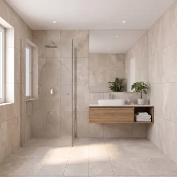 Brugge Taupe Stone Look Matt Porcelain Tile 300x600mm