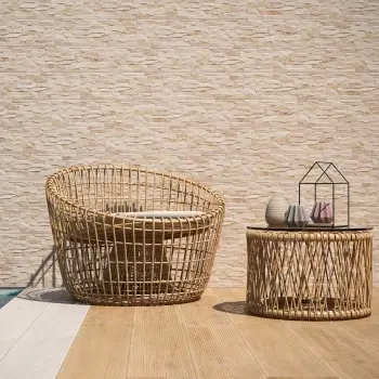 Canon Sand Stone Look Matt Porcelain Wall Cladding Tile 170x520mm