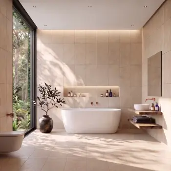Carnaby Beige Concrete Look Slip Resistant Porcelain Tile 300x600mm