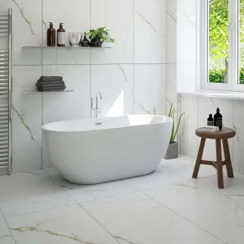 Carrera Gold Marble Look Matt Porcelain Tile 600x1200mm