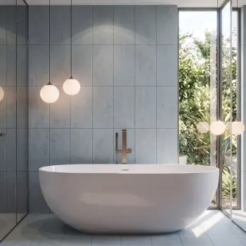 Concept Blue  Concrete Look Slip Resistant Porcelain Tile 300x600mm