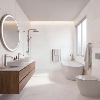 Corolla Ivory Marble Look Matt Porcelain Tile 600x1200mm