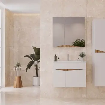 Dalyan Ivory Stone Look Matt Porcelain Tile 600x1200mm