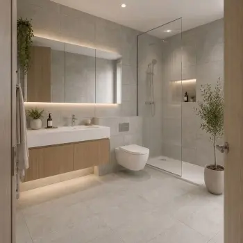 Etna Light Grey Concrete Look Slip Resistant Porcelain Tile 300x600mm