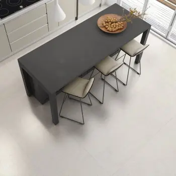 Everlast White Limestone Look Matt Porcelain Tile 600x600mm