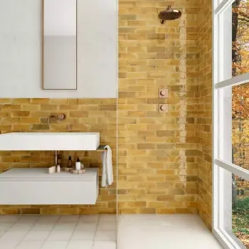 Luma Caramel Gloss Ceramic Wall Tile 65x200mm