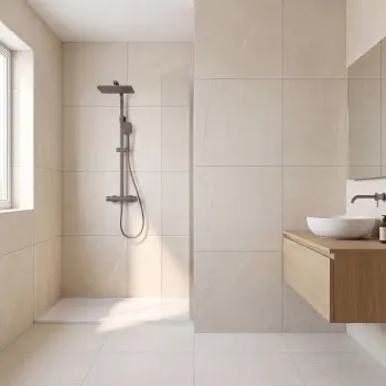 Fontana Beige Stone Look Matt Porcelain Tile 600x600mm