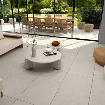 Arden Light Grey Stone Look Slip Resistant Porcelain Tile 600x1200mm