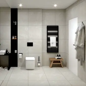 Arden Light Grey Stone Look Slip Resistant Porcelain Tile 600x600mm