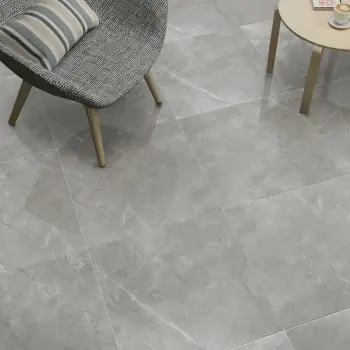 Arctic Grey Marble Look Polished Porcelain Tile 600x600mm