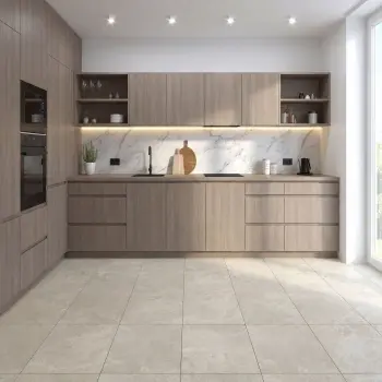 Granada Beige Limestone Look Matt Porcelain Tile 600x600mm