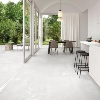 Grange White Stone Look Matt Porcelain Tile 600x1200mm