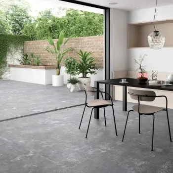 Grange Grey Stone Look Matt Porcelain Tile 600x1200mm