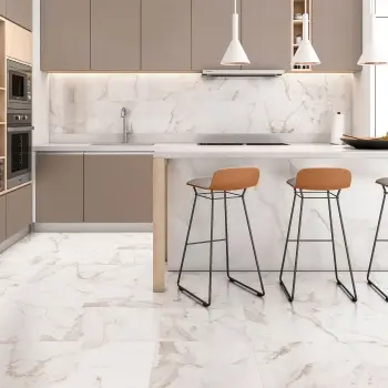 Imperio Gold Marble Look Matt Porcelain Tile 333x333mm