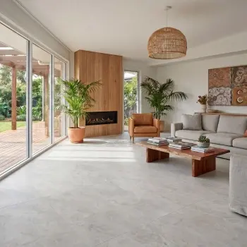 Isla Grey Marble Look Matt Porcelain Tile 600x1200mm